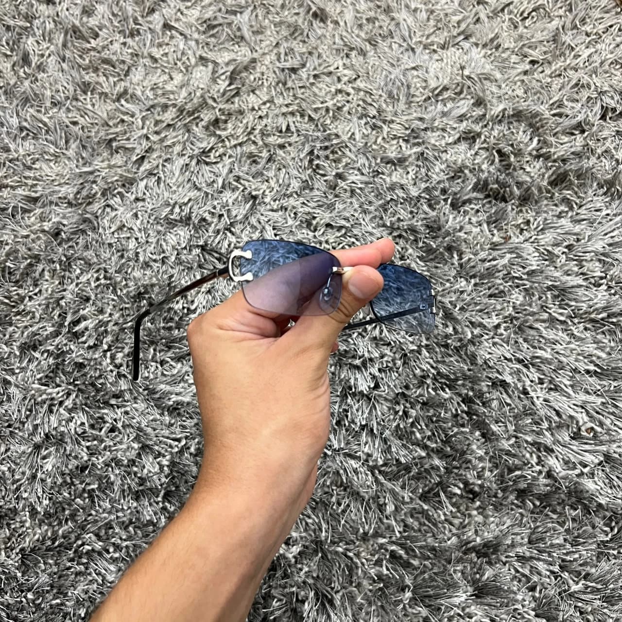Cartier sans monture — Bleu dégradé