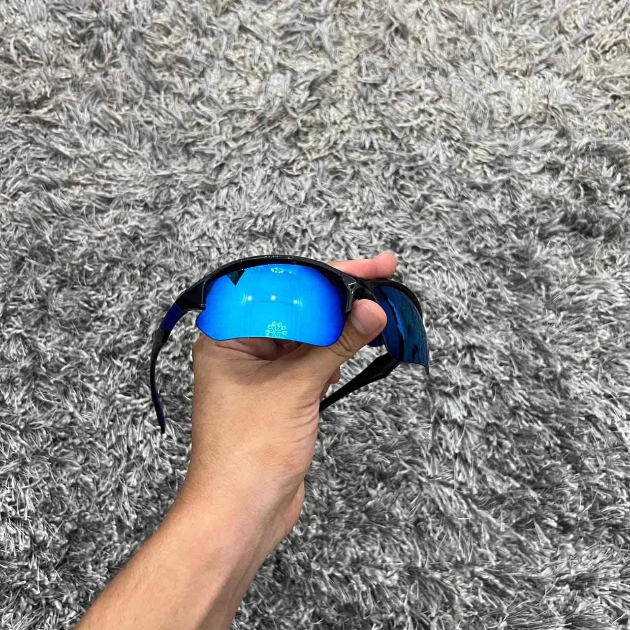 Lunettes enveloppantes — Bleu